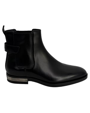 Balmain Pete Chelsea Ankle Boots in Black Calf Leather
