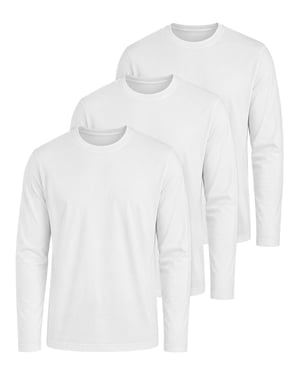 Kruze | T-shirts met lange mouwen voor heren – 3-pack