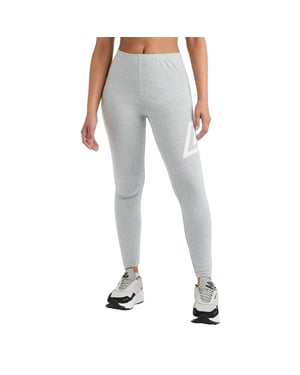 Umbro Leggings med logotyp för dam och dam (Grå marl/vit)