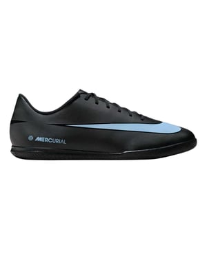 Nike Mercurial-fotbollsskor i läder för herr, för inomhusbruk (SVART/BLÅ)