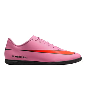 Nike Mercurial leren zaalvoetbalschoenen voor heren (Roze/Zwart)