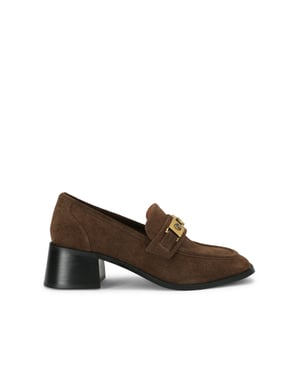 Kurt Geiger London Suede Kingsley Heel Loafer Loafers