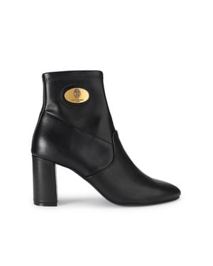 Kurt Geiger London Leather Langley Plaque Ankle Boots