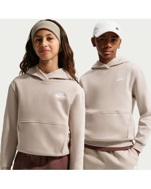 Boys Nike Club Pullover Hoodie Junior Boys in Cream