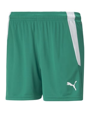 Women's Puma Teamliga Shorts W Football Shorts in Pepper Green