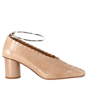 Jil Sander Ballerina's in Nude Leder