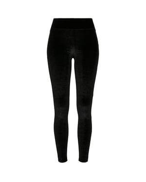 Urban Classics Dames/Dames Fluwelen Legging met Hoge Taille (Zwart)