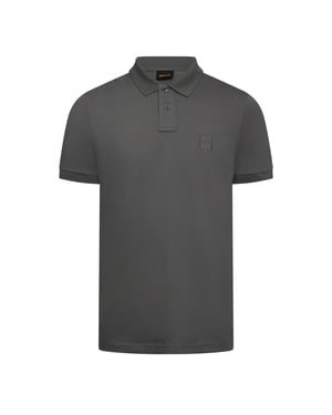 Men's Boss Passenger Short Sleeve Polo Shirt in Dark Grey