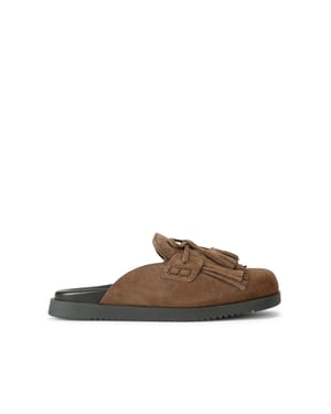 Suede Maurea Mid Brown Mules