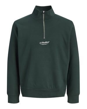 Jack & Jones Mens Sweatshirts 1/4 Zip High Neck Long Sleeve