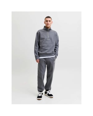 Jack & Jones Mens Sweatshirts 1/4 Zip High Neck Long Sleeve