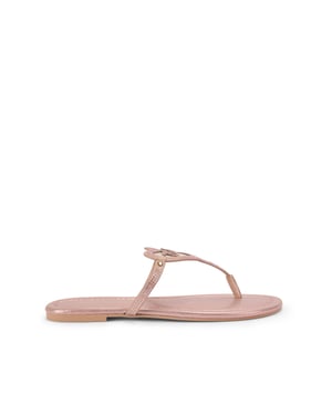 Kurt Geiger London Suede Kurt Heart T Bar Flat Sandals
