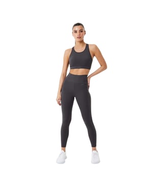 USA Pro Sport-BH med racerback för kvinnor/damer (Charcoal Marl)