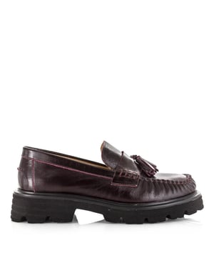 Babouche Bizou loafers bordo loafers dames