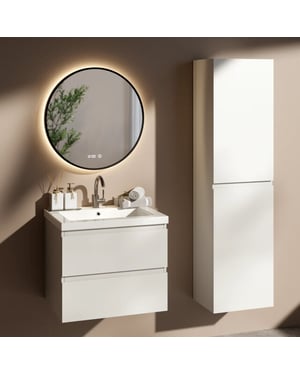 Mirlux Badkamermeubelset london 60cm wit wastafel wit