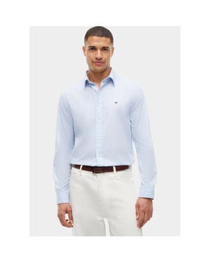 Tommy Hilfiger Overhemd heren flex hairline poplin rf shirt mw0mw44571/0a5