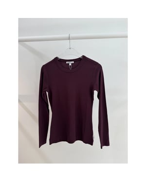 Penn & Ink W26f1963 351 penn en ink longsleeve aubergine