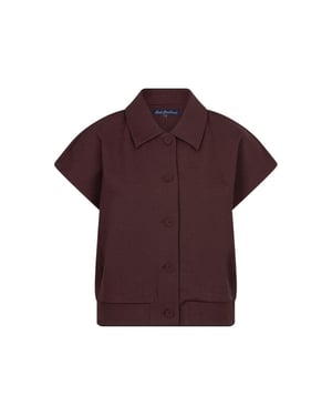 Red Button Rb bomber sleeveless burgundy