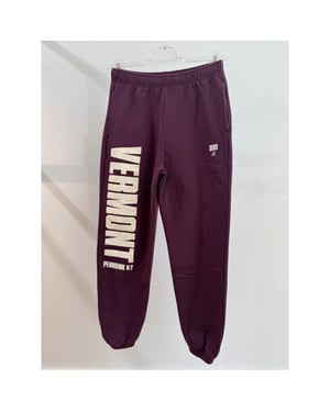 Penn & Ink W26f1932 351-5 penn en ink trousers print aubergine ecru