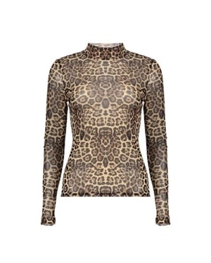 Geisha 62582-14 720 top mesh turtle leopard sand/black