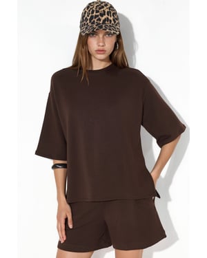 Dames Losse Crew Neck T-shirt