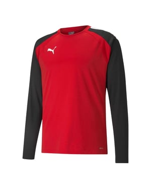 Puma Heren TeamLIGA Langsleeve T-Shirt (Rood/Zwart)