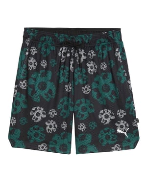 Puma Hoopocalypse omkeerbare basketbalshorts voor heren (Zwart)