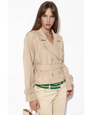 Kort bälte Trench Coat