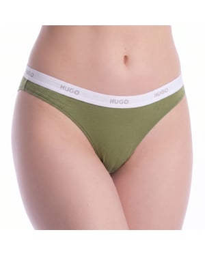 Dames Elastische Katoenen String met Logo 50557101