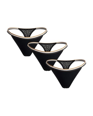 Pack of 3 Women's Thongs 50545602