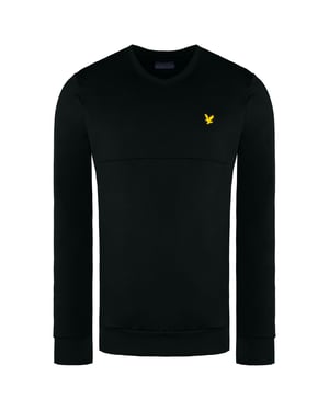 Lyle & Scott V-Neck Colour Block Midlay Svart Jumper