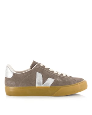 Veja Campo suede moonrock silver lage sneakers dames