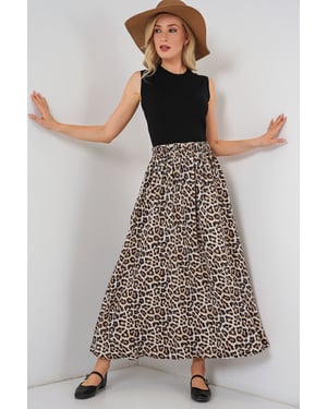 Maxi Rok met Elastische Taille