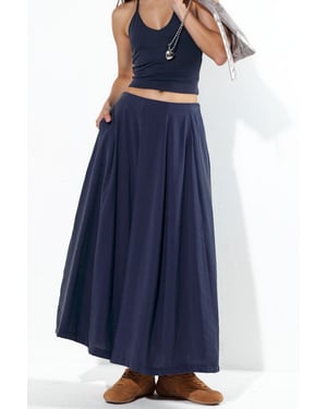 Hoge Taille Maxi A-Lijn Rok