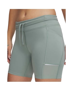 Under Armour Dames Launch Bermuda Compressie Shorts (Groen)