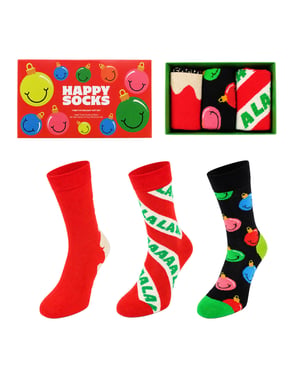 Happy Socks 3-Pack Multicolour Time For Holiday Gift Set
