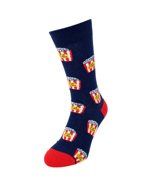 Happy Socks 1-Pack Navy Popcorn