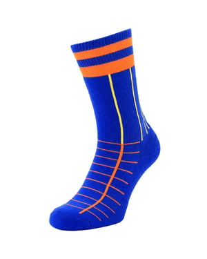 Happy Socks 1-Pack Blue Grid Stripe