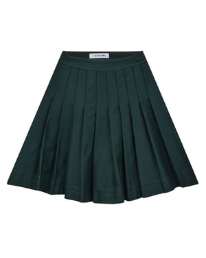 Lacoste Dames Jupe Mini Rok met Geborduurd Logo (Groen)