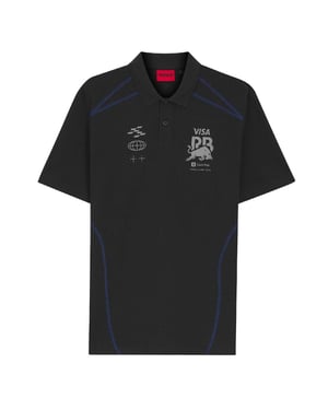 Hugo Mens Visa Cash App Racing Bulls F1 Polo Shirt (Zwart)