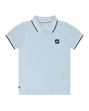 Weekend Offender Kinder Amorite Tipped Katoenen Polo Shirt (Cloud)