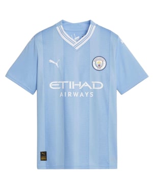 Puma Kinder Manchester City FC Thuis Shirt (Lichtblauw)