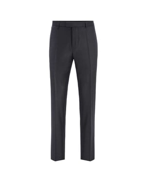 Boss Herr T-Lone LC Virgin Wool Skräddarsydda Byxor (Grå)