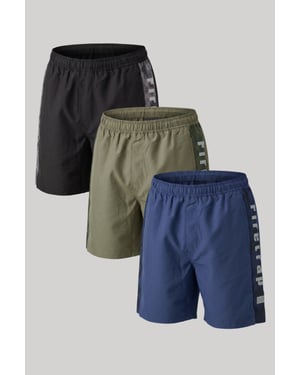Multi 3 Pack Regular Fit Swim Shorts