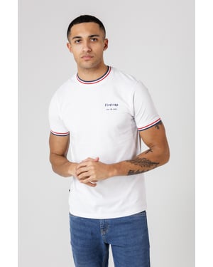 White Regular Fit Cotton Crew T Shirt