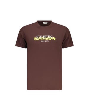 Iceberg Neon Bomull T-shirt för Män