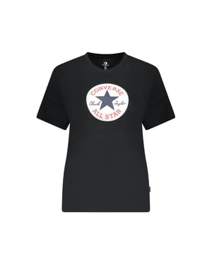 Converse Zwarte Katoenen Dames T-Shirt