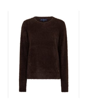 Red Button Trui srb5117 sweet fuzzy espresso