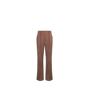 Nukus Nkf09121 60 jill pants suedine taupe