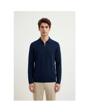 Ciszere Caleb 40067 429 04 half zip midnight blue